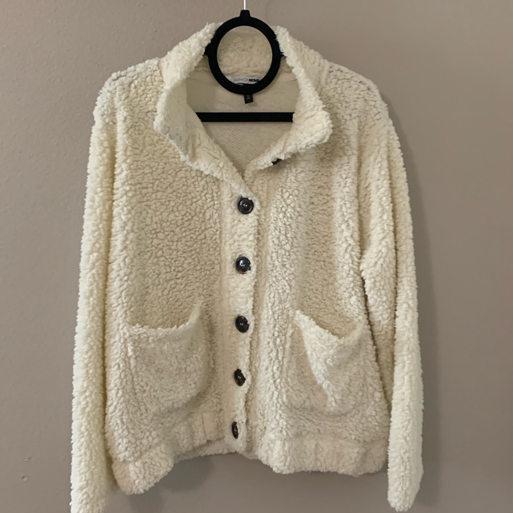 Sherpa plus size light weight jacket